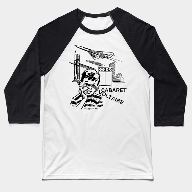 Cabaret Voltaire -- Punsktyle Design Baseball T-Shirt by unknown_pleasures